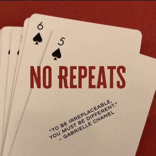 No Repeats